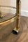 Round Brass Drinks Trolley 8