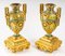 Vasen mit Pompeji Dekoration, 19. Jh., 3er Set 3