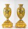 Vases with Pompeian Decoration, 19th Century, Set of 3 9
