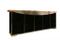 Black Glass Credenza from Maison Jansen, 1970s 4