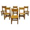 Vintage Brutalist Dining Chairs, 1960s, Set of 6 1