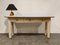 Table Console Vintage en Travertin et Bambou, 1980s 3