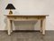 Vintage Travertine and Bamboo Console Table, 1980s 3