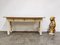 Vintage Travertine and Bamboo Console Table, 1980s, Image 2