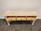 Table Console Vintage en Travertin et Bambou, 1980s 5