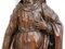 Estatua de un santo de roble, siglo XIX, Imagen 8