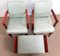 Art Deco Bridge Armchairs and Stool, 1940s, Set of 3 5