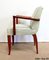 Art Deco Bridge Armchairs and Stool, 1940s, Set of 3, Image 21