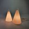 Lampade Teepee Ilu in vetro opalino, anni '80, set di 2, Immagine 3