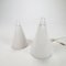 Ilu Opaline Glass Teepee Lamps, 1980s, Set of 2 1