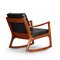 Danish Senator Rocking Chair by Ole Wanscher for France & Søn, 1950s 9