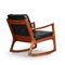 Danish Senator Rocking Chair by Ole Wanscher for France & Søn, 1950s, Image 9