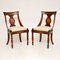 Antique Inlaid Neoclassical Side Chairs, Set of 2 1