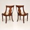 Antique Inlaid Neoclassical Side Chairs, Set of 2 9