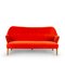Mid-Century Velvet Orange 3-Seater Sofa from CFC Silkeborg, 1960s 2