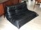 Vintage Black Leather Togo Sofa by Michel Ducaroy for Ligne Roset 10