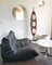 Vintage Black Leather Togo Sofa by Michel Ducaroy for Ligne Roset, Image 6