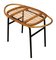 Mid-Century Rattan Stool by Alan Fuchs for Experimental Housing Project Invalidovna, Prague 1