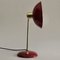 French Art Deco Red and Gold Desk Lamp, 1950s 6
