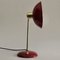 French Art Deco Red and Gold Desk Lamp, 1950s, Image 6