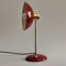 French Art Deco Red and Gold Desk Lamp, 1950s, Image 7