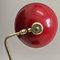 French Art Deco Red and Gold Desk Lamp, 1950s 11