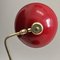 French Art Deco Red and Gold Desk Lamp, 1950s, Image 11