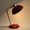 French Art Deco Red and Gold Desk Lamp, 1950s, Image 4