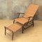 Chaise Longue de Jardin Bauhaus en Rotin dans le Style de Erich Dieckmann 1