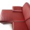 Red Wine Leather Corner Sofa from Puro 7