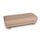 Beige Leather Stool by Ewald Schillig 1