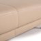 Beige Leather Living Room Set by Ewald Schillig, Set of 2 5