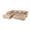 Mobilier de Salon en Cuir Beige par Ewald Schillig, Set de 2 1