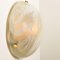 Lámpara de pared o plafón de cristal de Murano soplado, 1965, Imagen 8