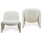 Alky Chairs with Dedar Fabric by Giancarlo Piretti for Castelli / Anonima Castelli, Italy, Set of 2 4