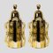 Table Lamps with Amber Coloured Mirror Glass, Set of 2 1