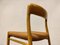 Model 75 Dining Chairs by Niels Otto Moller, 1960s, Set of 6 9