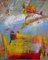 Amerikanisches Gemälde von Harry James Moody, Abstract N ° 553, 2021 1