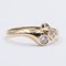 Anillo vintage de oro amarillo de 14 k con diamantes, 0,14 kt, años 70, Imagen 3