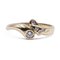 Vintage 14k Yellow Gold Ring with Diamonds, 0.14ct, 1970s 1