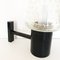 Sconce in Sommerso Murano Glass & Black Metal from Seguso, 1960s 3