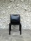 CAB 412 Chair in Black Leather by Mario Bellini for Cassina, 1970s, Image 3