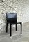 CAB 412 Stuhl aus schwarzem Leder von Mario Bellini für Cassina, 1970er 2
