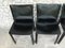 CAB 412 Chairs in Black Leather by Mario Bellini for Cassina, 1970s, Set of 4 7