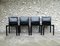 CAB 412 Chairs in Black Leather by Mario Bellini for Cassina, 1970s, Set of 4 3