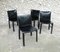CAB 412 Chairs in Black Leather by Mario Bellini for Cassina, 1970s, Set of 4 6