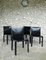CAB 412 Chairs in Black Leather by Mario Bellini for Cassina, 1970s, Set of 4, Image 10