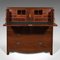 Antique Georgian English Secretaire Cabinet with Chest of Drawers & Desk, Image 4