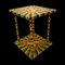 Handmade and Painted Bobbin Style Side Table, France, Image 1