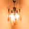 Vintage Chandelier with 6 Lights in Glass from Mazzega, 1970s 3